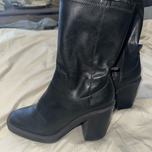 Urban Outfitters Black Heeled Boots - Picture 2 of 3